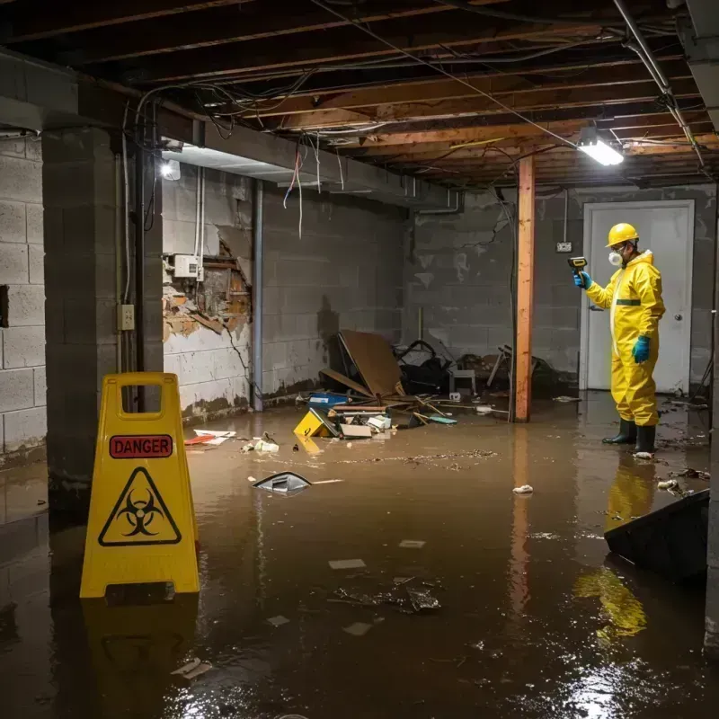 Flooded Basement Electrical Hazard in Fort Myers, FL Property